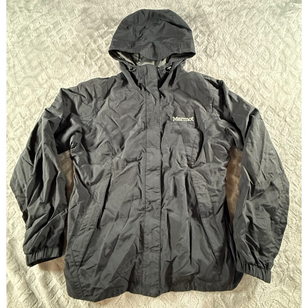 Marmot Men's M Membrain Solid Black CC-440 Jacket Water Resistant